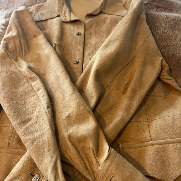 Vintage 100% leather blazer style jacket - Picture 4 of 5